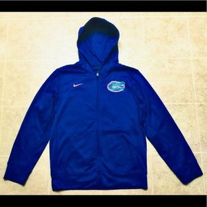 UNIVERSITY OF FLORIDA GATORS - BOYS - NIKE - ZIPPERED HOODIE